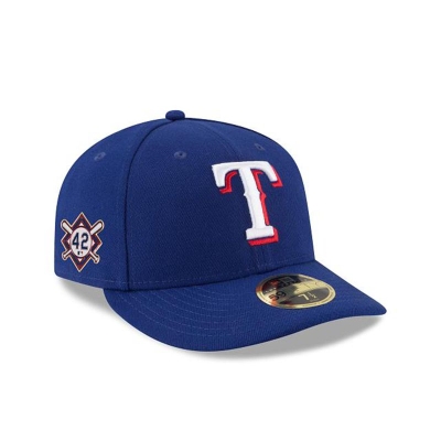 Sapca New Era Texas Rangers MLB Jackie Robinson Day Low Profile 59FIFTY Fitted - Albastri